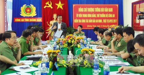 Quang Nam: garantir la sécurité des activités de l’APEC 2017 - ảnh 1